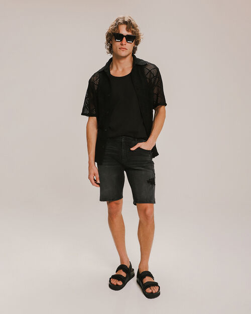 Bermuda Fit Slim De Mezclilla